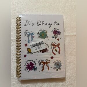 Floral Spiral Notebook with Inspirational Quotes